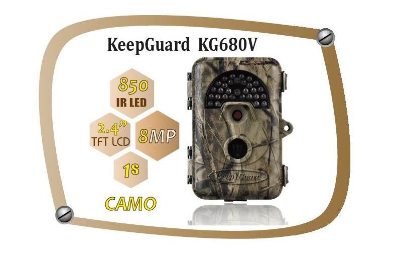 Waterproof IP54 8MP Trial Camera Wildlife Motion Camera KeepGuard 680NV