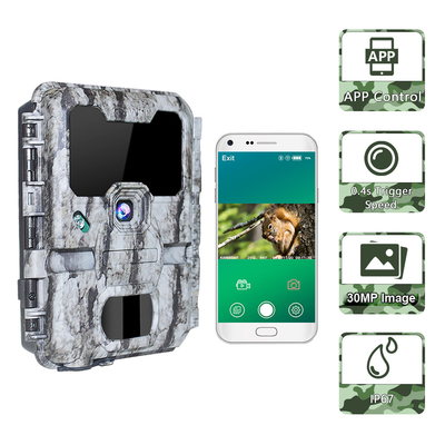Водоустойчивое IP67 30mp 1080p Wifi охотясь скорость пуска камеры 0.25s следа