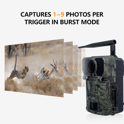 32MP 4G Trail Camera с быстрым 0.2s Trigger Time и режимами фото/видео/фото-видео для универсальных