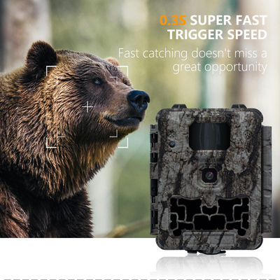 KW561 Trail Infra Cam Mini 30MP 0.25s Скорость 4K видео разрешение водонепроницаемый датчик CMOS SD Me