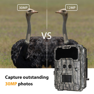KW696 наружная охотничья камера с двойным объективом 30MP без свечения камера 1080p ночного видения 512G для