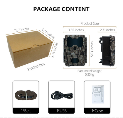 KW865 WIFI Скрытая камера водонепроницаемая IP67 20MP 0.6s скорость запуска до 512GB хранилища ночного видения камера