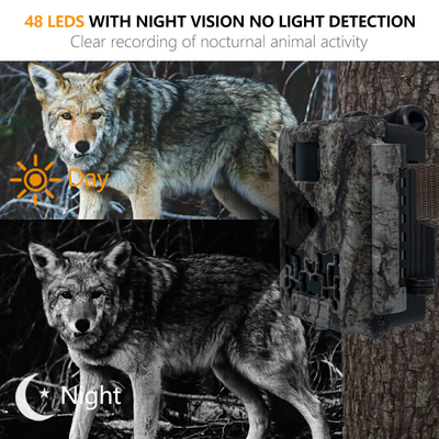 Trail Camera KW561 30MP 0.25s триггер Скорость 4K Видео разрешение водонепроницаемая IP67 до 512GB хранилища скоунтинговая камера