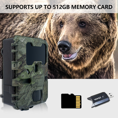 WIFI охотничья камера KW866 водонепроницаемая IP67 OEM/ODM до 512 ГБ Хранилище SD Карта памяти 32MP 4K камера дикой природы
