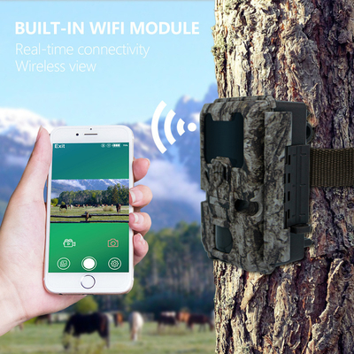 Охотничьи камеры с подключением к WIFI KW865 водонепроницаемая IP67 ИК-флеш диапазон до 82 футов ночное видение 20MP/1080P для наблюдения за дикой природой