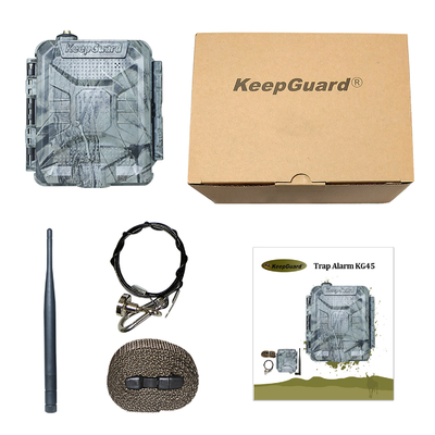 KEEPGUARD KG45 Звонок или отправка SMS при тревоге Поддержка 1-5 мобильных номеров Работает с различными ловцами для отталкивания животных