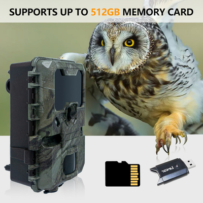 Камера с небольшим размером KW788 0.1s Ответ 32MP четкое изображение 4K видео водонепроницаемость IP67 до 512GB для наблюдения за дикой природой
