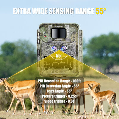 IP66 водонепроницаемая охотничья камера с 24-дюймовым экраном инфракрасного ночного видения для наблюдения за дикой природой и безопасности