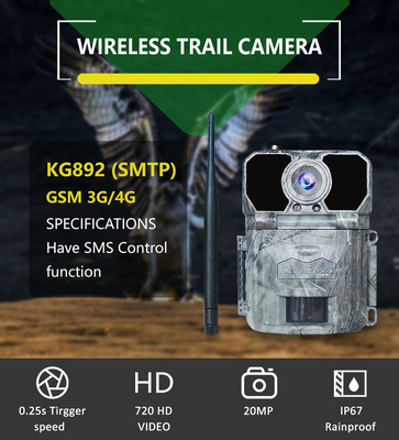 камеры игры инфракрасн MMS GPRS 25m SMTP 4G клетчатой динамический беспроводной