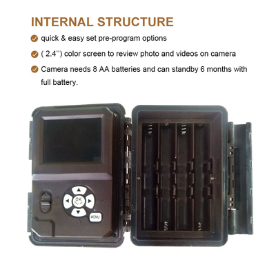 Новая KW698A 4K Trail Camera Dual Sensors IP67 No Glow AA Alkaine Batteries Wildlife Outdoor Hunting Camera
