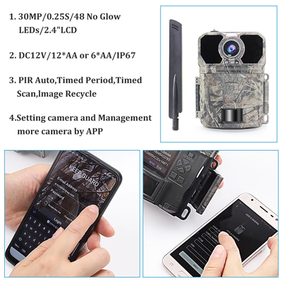 На открытом воздухе охотясь камера живой природы следа камеры 30Mp 1080P с FTP SMTP MMS