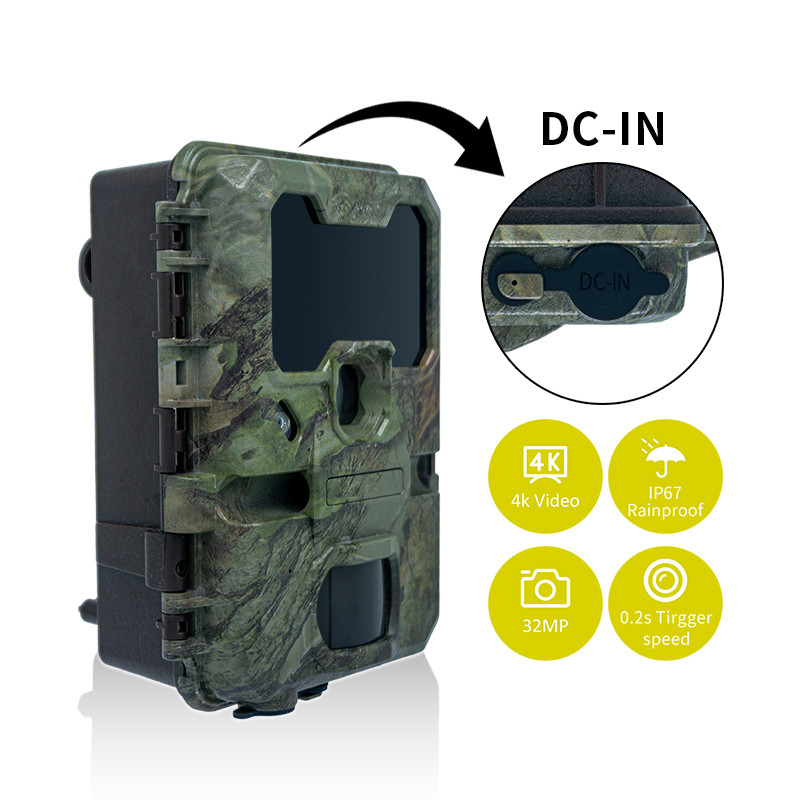 WIFI охотничья камера KW866 водонепроницаемая IP67 OEM/ODM до 512 ГБ Хранилище SD Карта памяти 32MP 4K камера дикой природы
