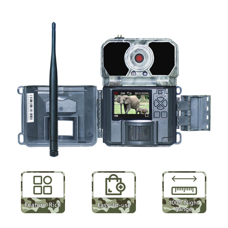 инфракрасн MMS GPRS SMTP 25m камкордера действия спорт следа 4G с клетчатой SIM-картой