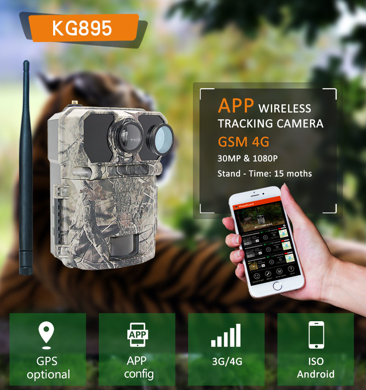 ЖК-дисплей 4G Trail Camera Программируемая 940nm NO GLOW ICCID FTP SMTP MMS APP управление охотничьим аксессуарами